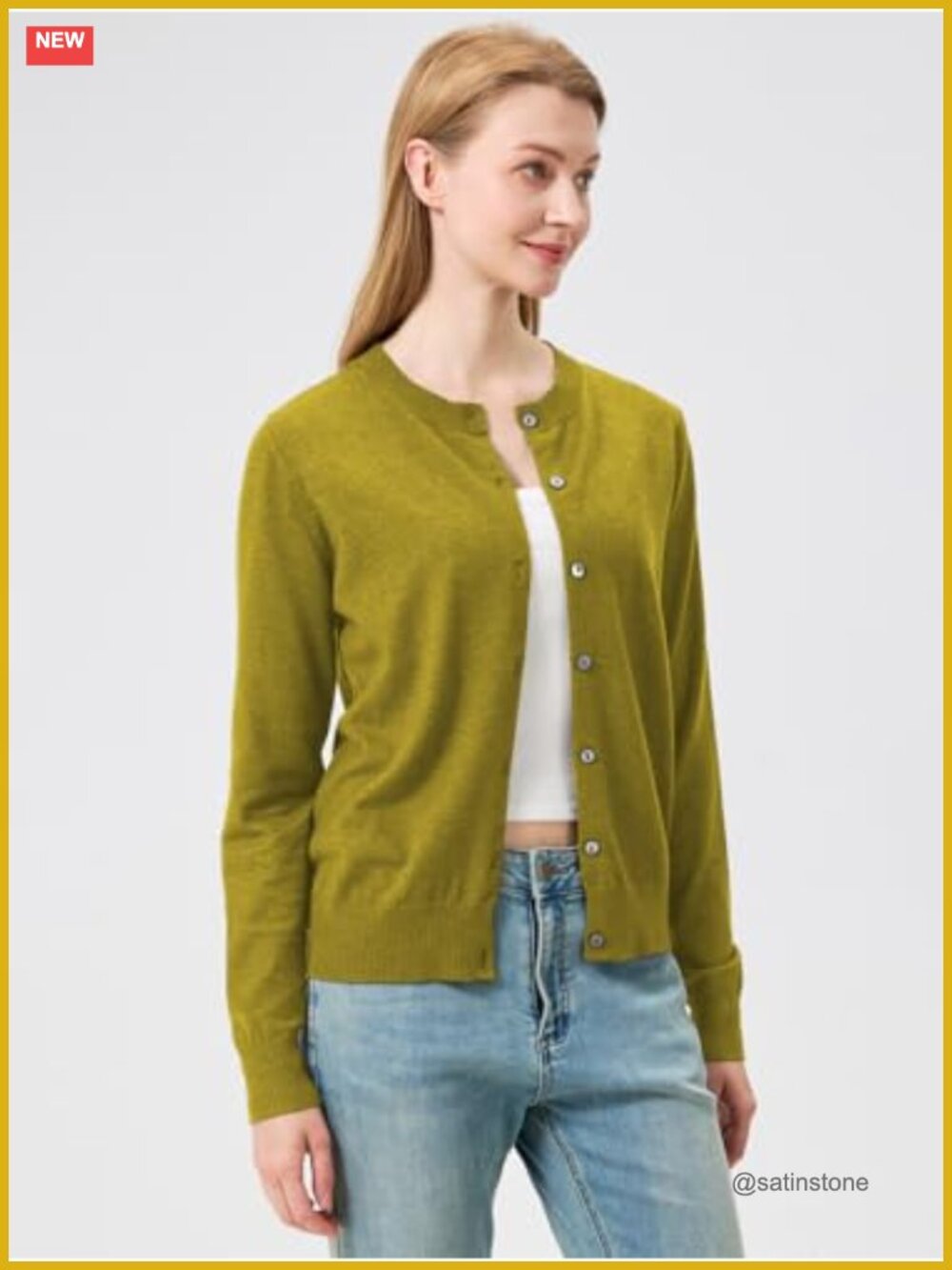 Womens Fall Lightweight Button Down Long Sleeve Cardigan Sweater - Picture 3 of 6
